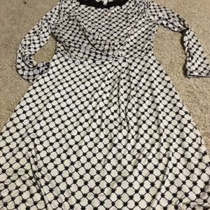 Black and white dress